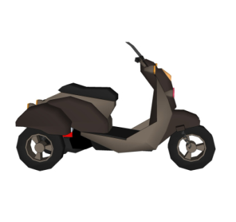 现代电动摩托车su模型