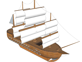 现代<em>帆船</em>su模型