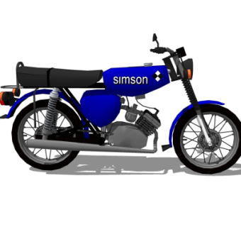 现代摩托车su模型