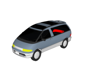 现代汽车su模型