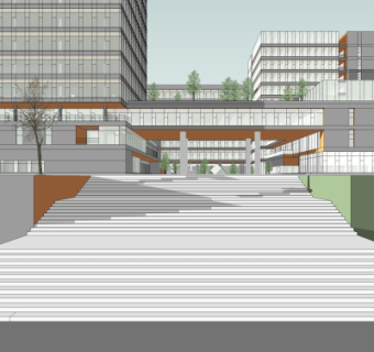 现代写字楼su模型