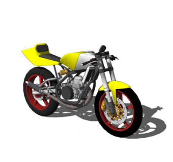 现代摩托车su模型