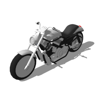 现代摩托车su模型