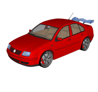 现代汽车su模型