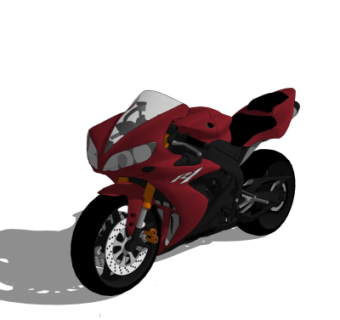现代摩托车su模型
