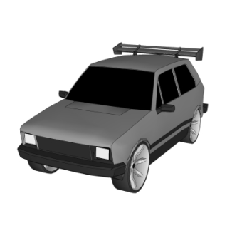 现代汽车su模型