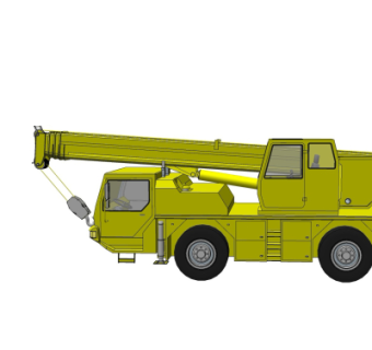 现代吊车su模型