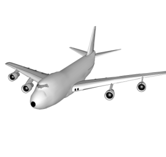 现代飞机su模型
