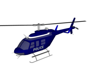 现代直升机su模型