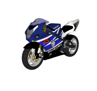 现代摩托车su模型
