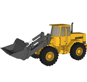 现代推土机su模型
