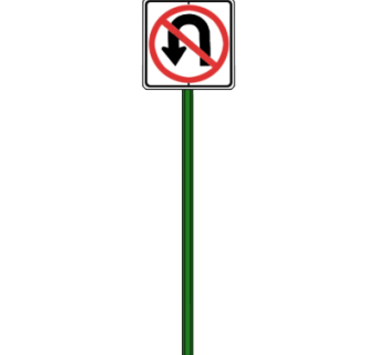 现代交通指示牌su模型