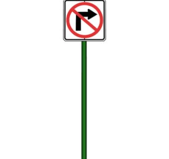 现代交通指示牌su模型