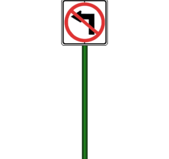 现代交通指示牌su模型