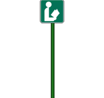 现代交通指示牌su模型