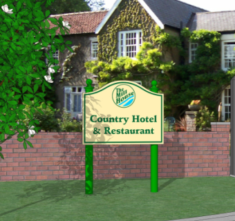 欧式指示牌su模型