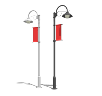 工业风路灯su模型