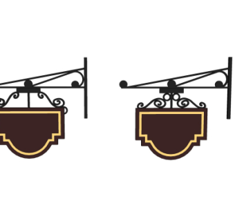 工业风指示牌su模型