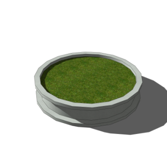 现代树池免费su模型