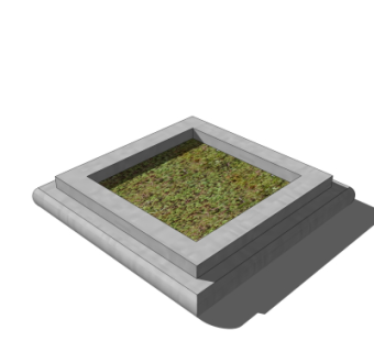 现代树池免费su模型