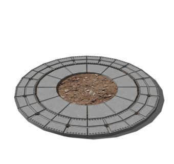 现代树池免费su模型