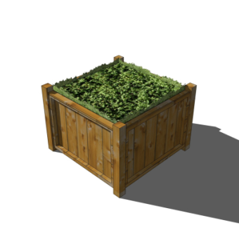 欧式树池免费su模型