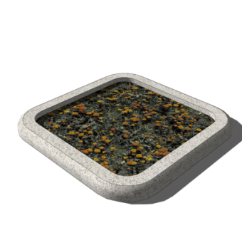 现代树池免费su模型