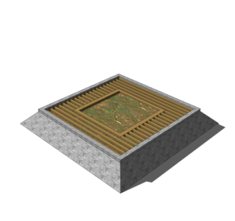 现代树池免费su模型