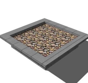 现代树池免费su模型