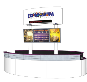 现代吧台su模型