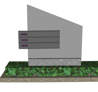 现代指示牌su模型