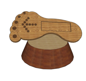 现代指示牌su模型