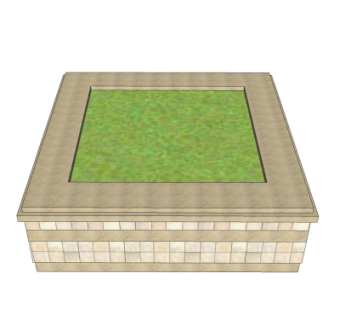 现代树池免费su模型