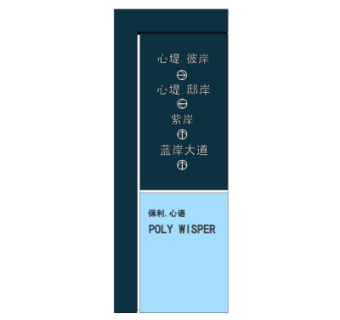 现代指示牌su模型