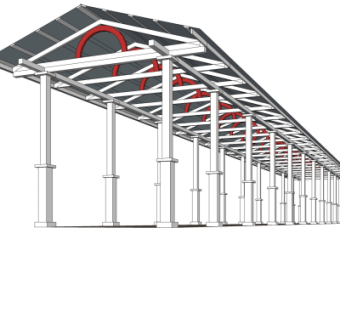 简欧走廊免费su模型