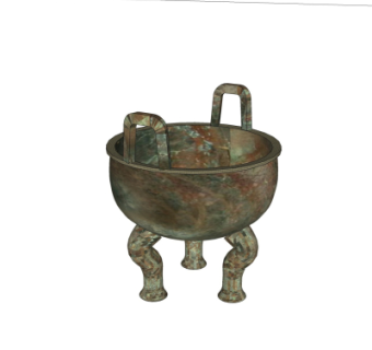 中式青铜鼎su模型