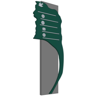 现代指示牌su模型