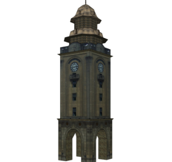 欧式塔楼su模型