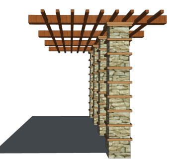 现代长廊免费su模型