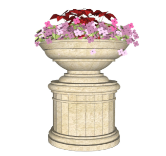 欧式花钵免费su模型