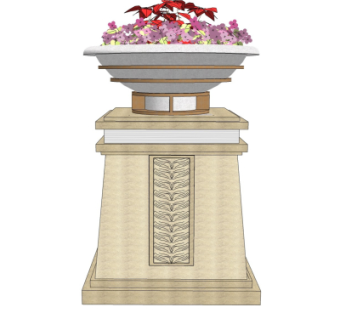 欧式花钵免费su模型