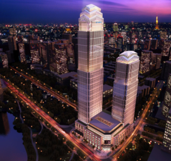 现代高层写字楼su模型