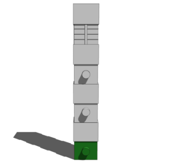 现代柱子su模型