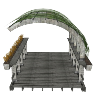 现代走廊免费su模型