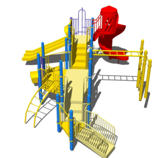 现代游乐设施su模型