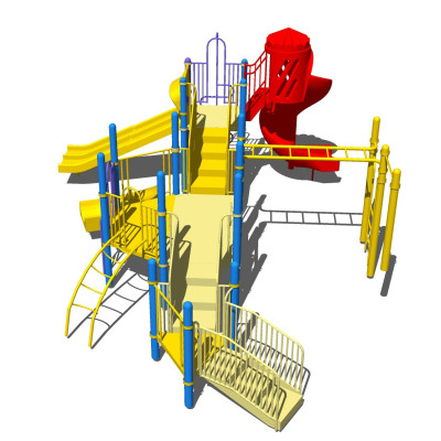 现代游乐设施su模型