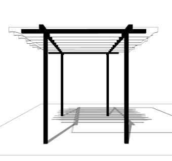 现代走廊免费su模型