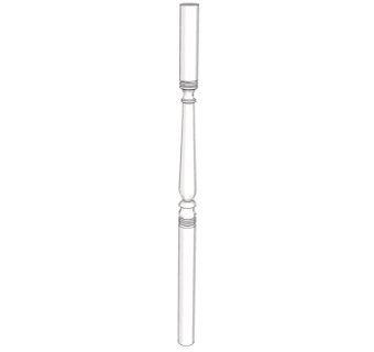 简欧楼梯护栏柱子su模型