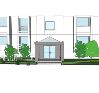现代建筑外观su模型