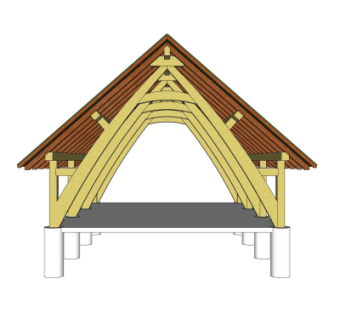 东南亚长廊免费su模型
